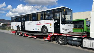 Usługi transportowe międzynarodowe Niskopodwoziowy platforma lora