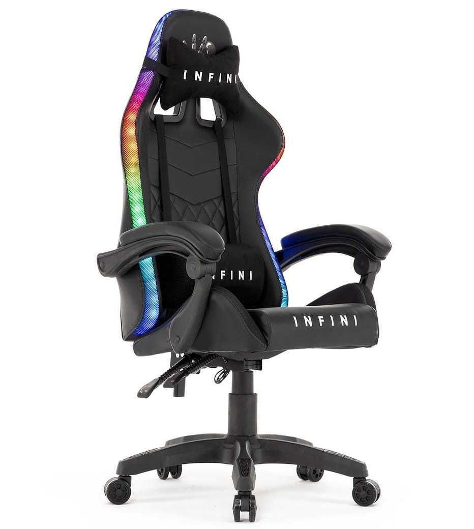 Fotel Gamingowy z Podświetleniem RGB INFINI LED