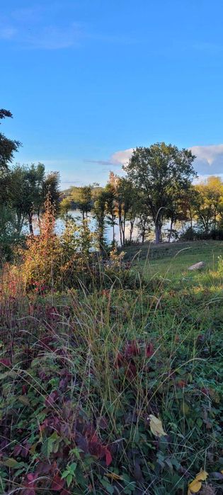 sprzedam działkę rekreacyjno - budowlaną położoną nad jeziorem