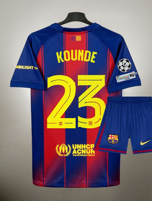 Koszulka FC Barcelona 25/26 LM domowa KOUNDE 23 r. 26 KIDS 48h