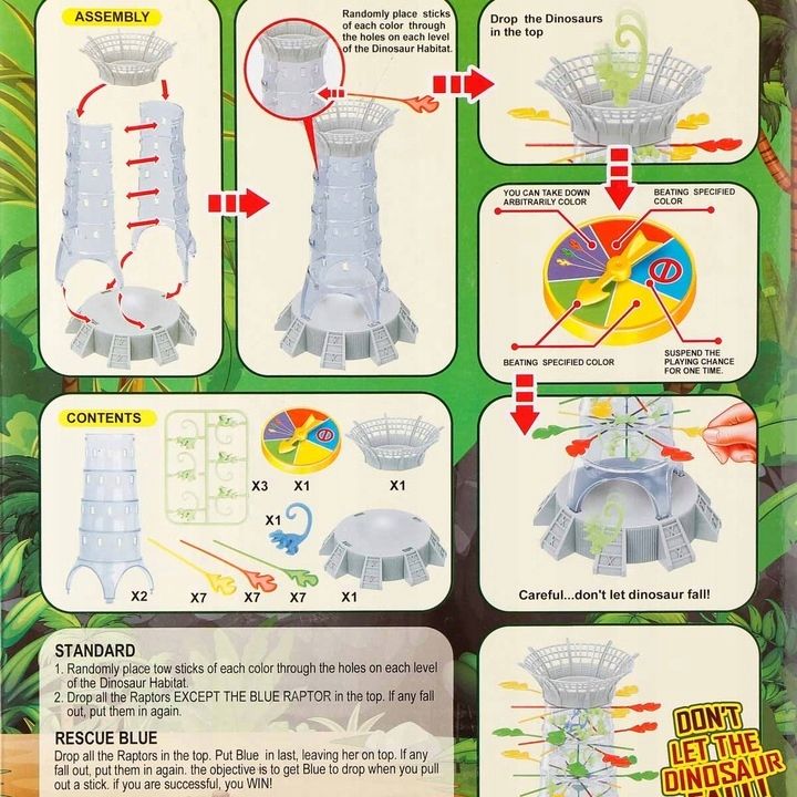 SPADAJĄCE DINOZAURY gra zręcznościowa dino gry rodzinne