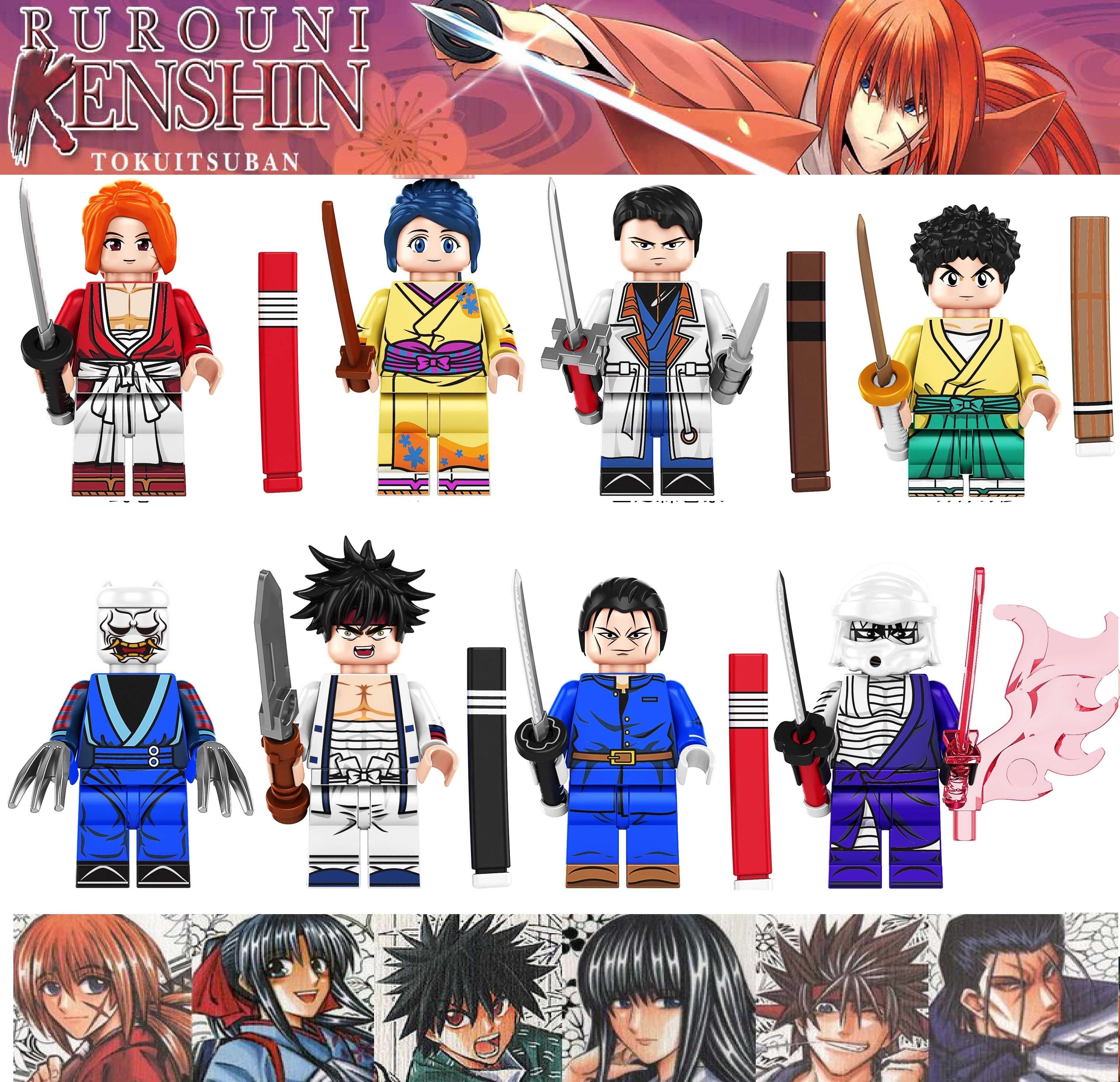 Coleção de bonecos minifiguras Samurai X nº1  (compatíveis com Lego)