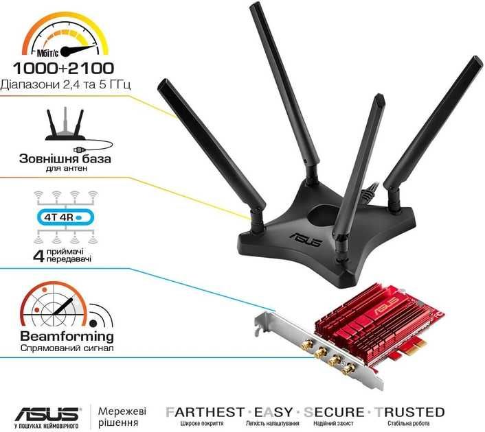 wi-fi адаптер Asus PCE-AC88