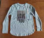 Nowy t-shirt bluzka z długim rękawem OVS 9-10 lat, 140 cm, z cekinami