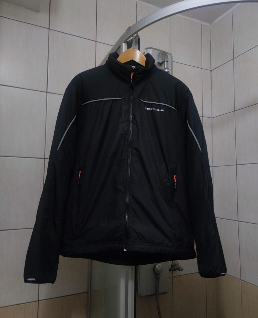 Kurtka Primaloft XL L Porshe Germany jacket puchowa czarna zasuwana ro