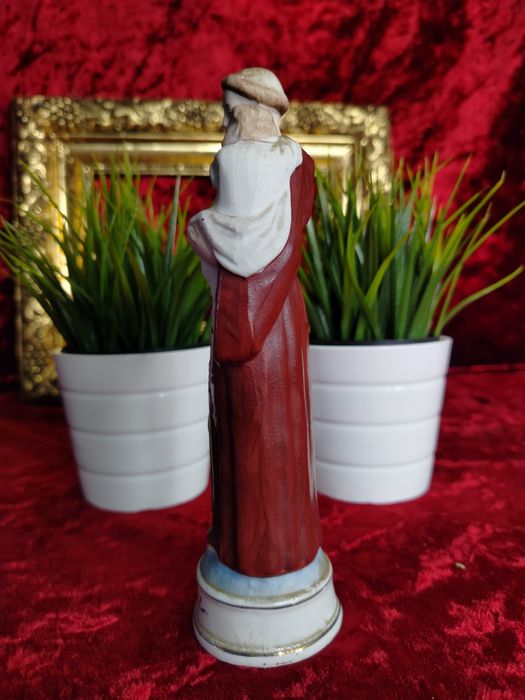 Święty Antoni stara porcelanowa figurka Biskwit