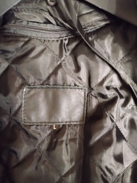 Płaszcz skórzany damski L