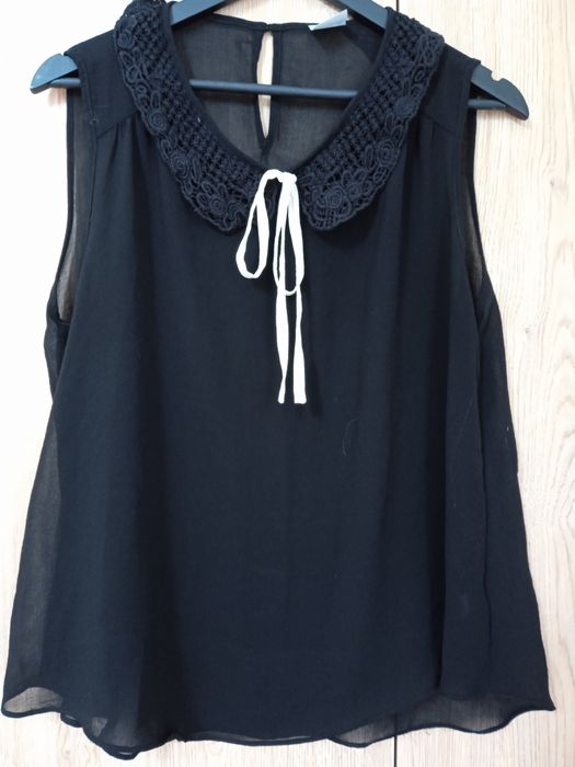 Zwiewna czarna bluzka g21 rozmiar L