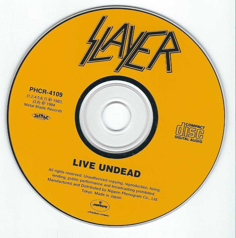 CD Slayer - Live Undead (Japan 1993)