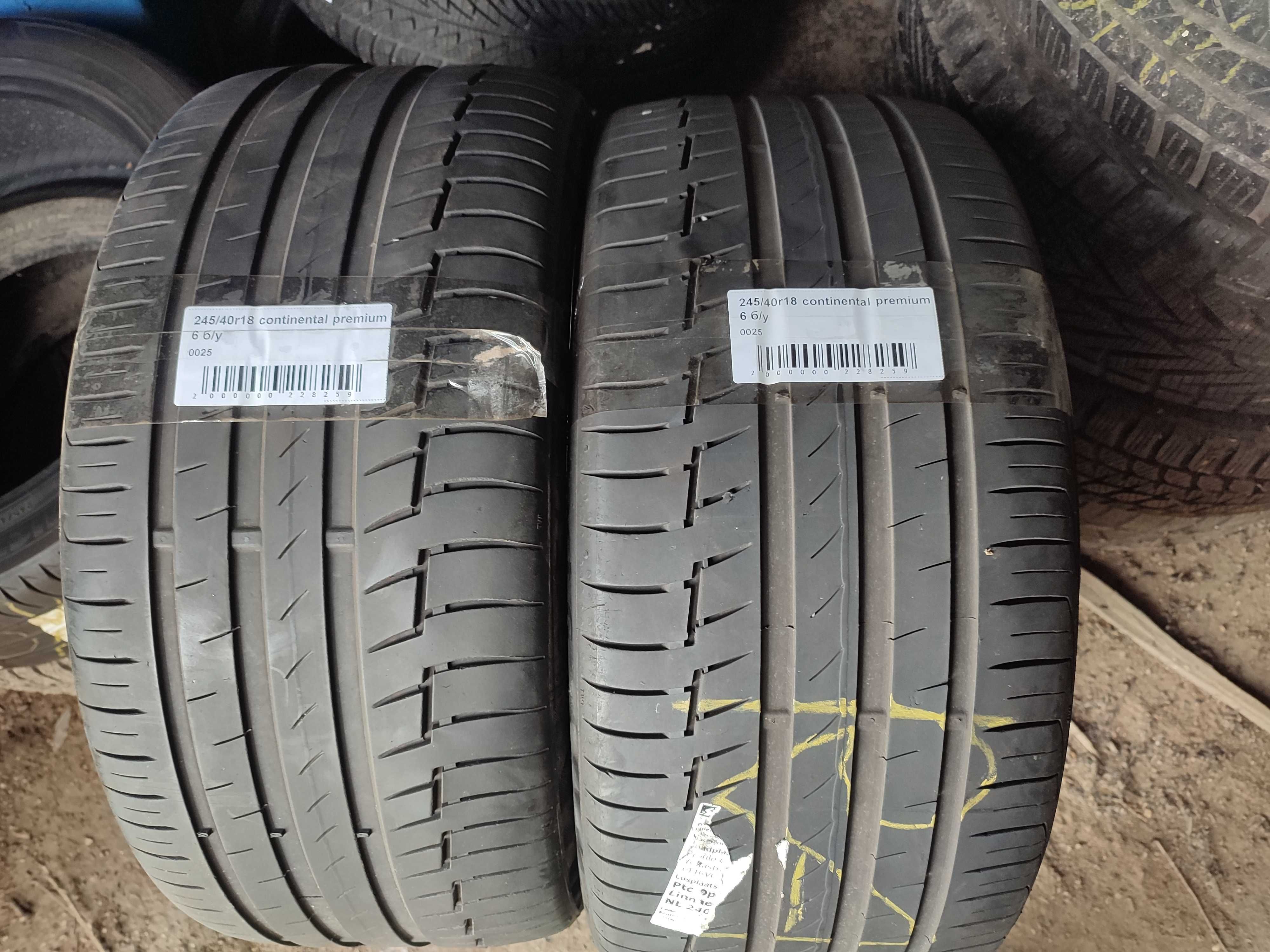 Шины б/у 245/40 r18 Continental PremiumContact 6