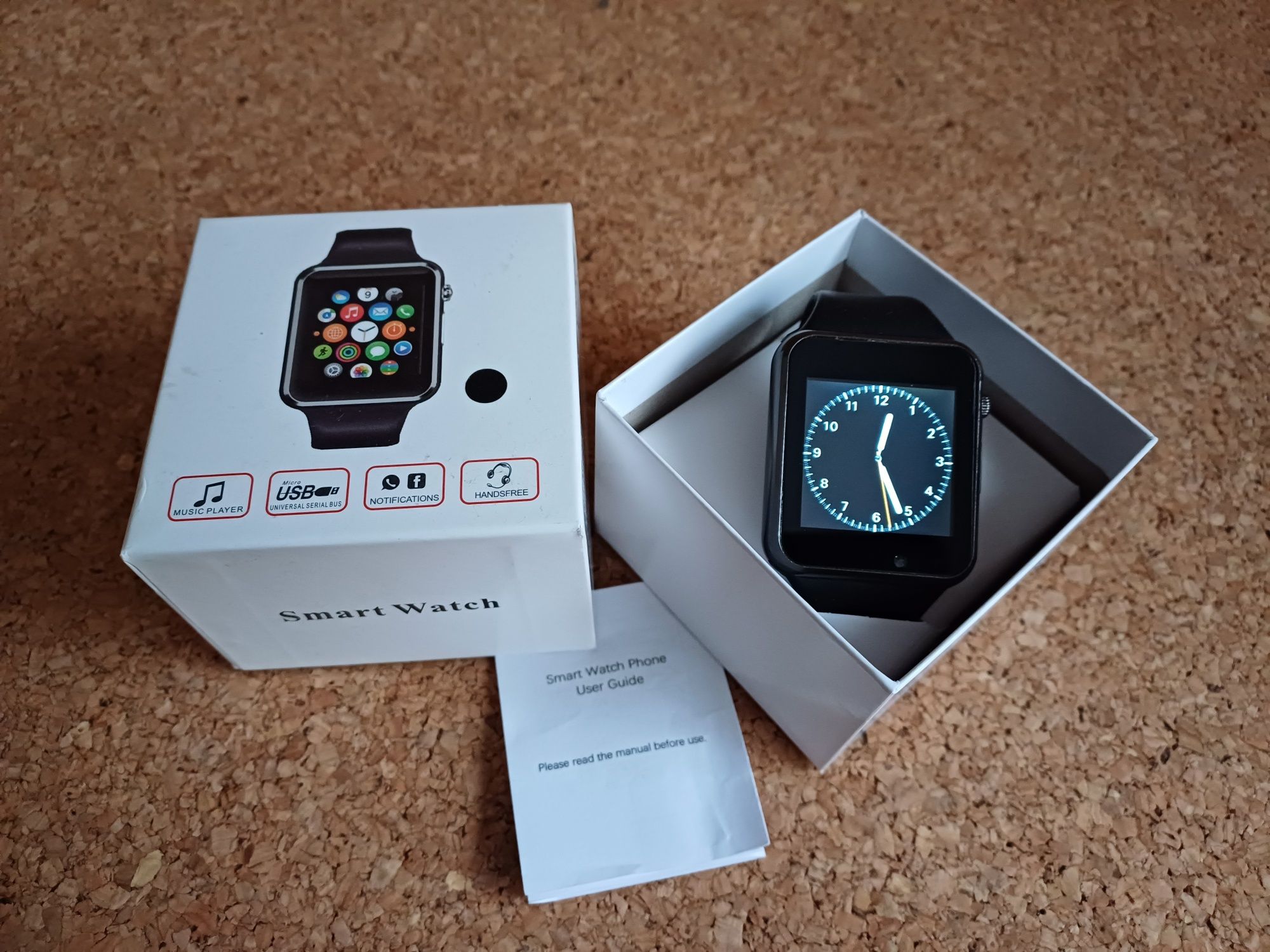 Smartwatch, relógio. Cartão Sim, câmera, Bluetooth, calculadora...