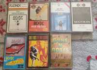 Zestaw kaset AC DC oraz Guns N’ Roses