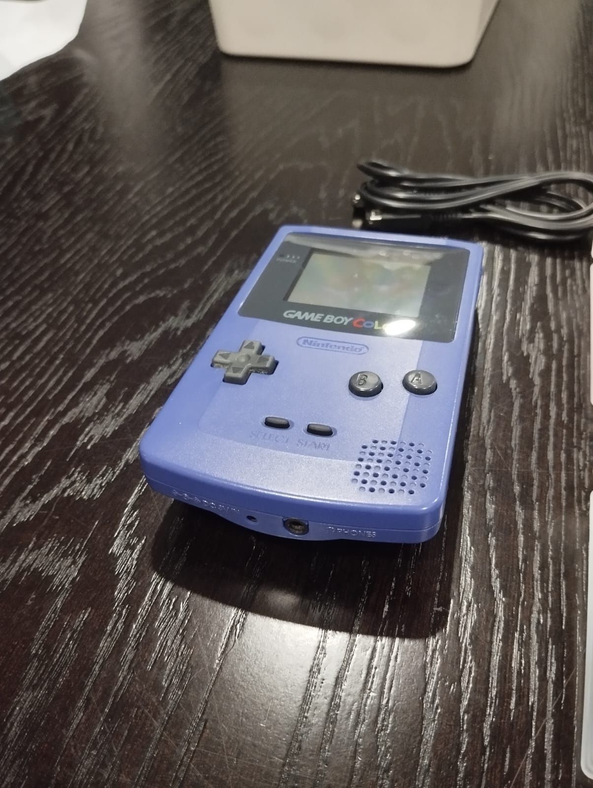 Conjunto Gameboy Color com 7 jogos Pokémon e cabo link