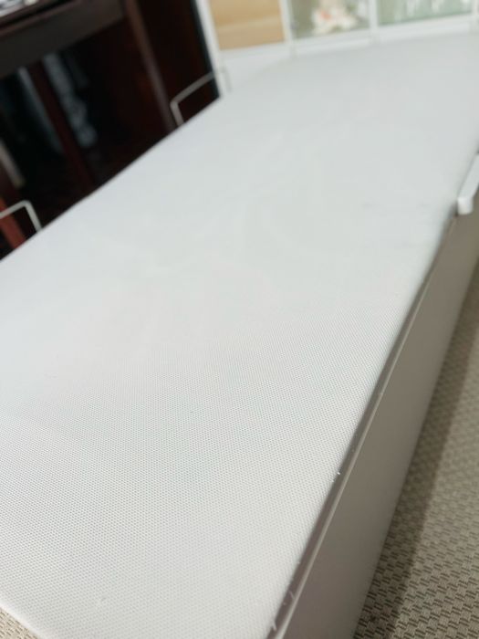 Cama somier solteiro e colchao