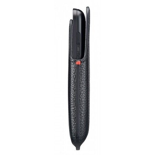Leather Pocket Blackberry Q5 Black