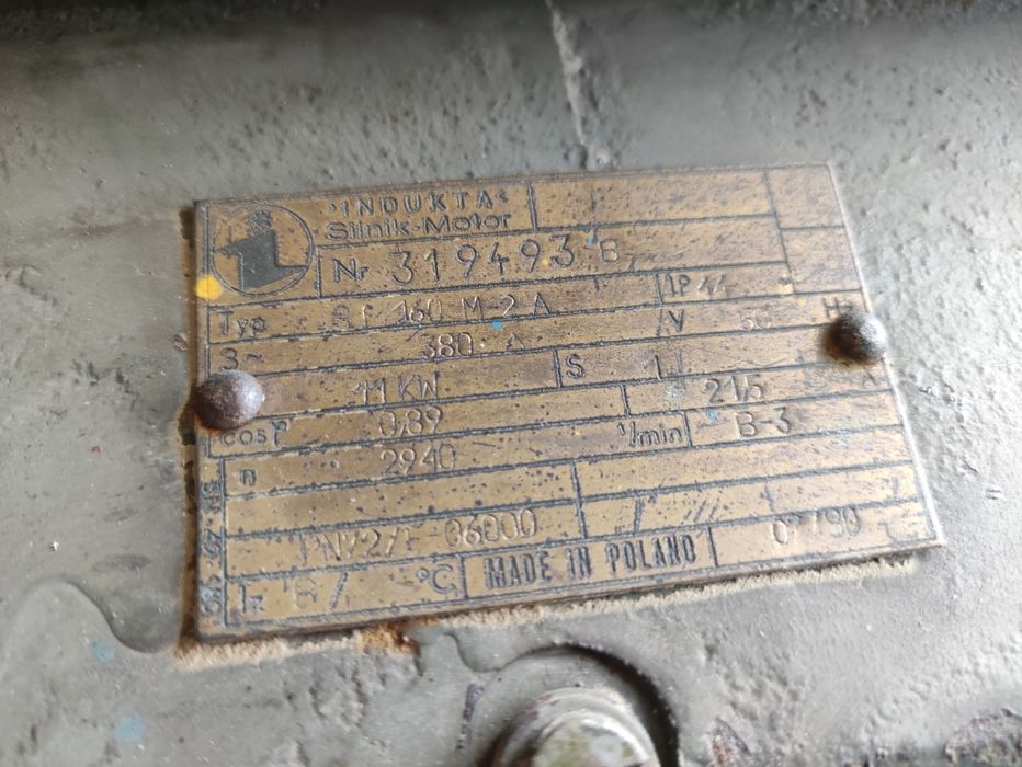 Silnik elektryczny Indukta SG160 11kW 2940obr