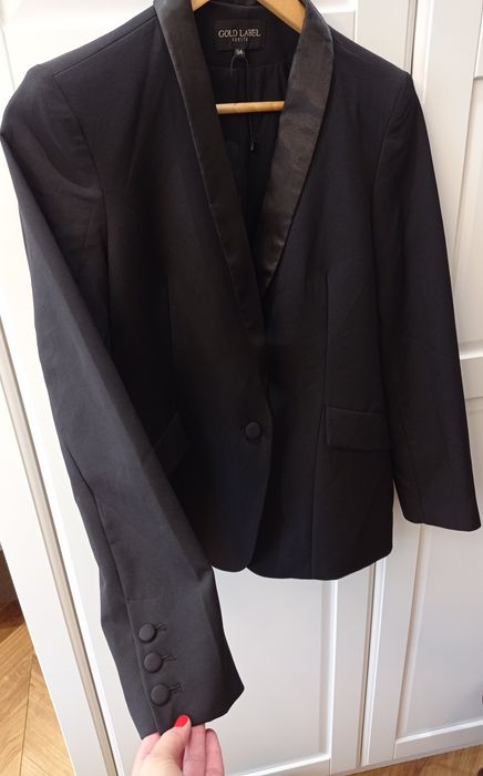 Garnitur damski żakiet cygaretki marynarka 34 XS Mohito komplet