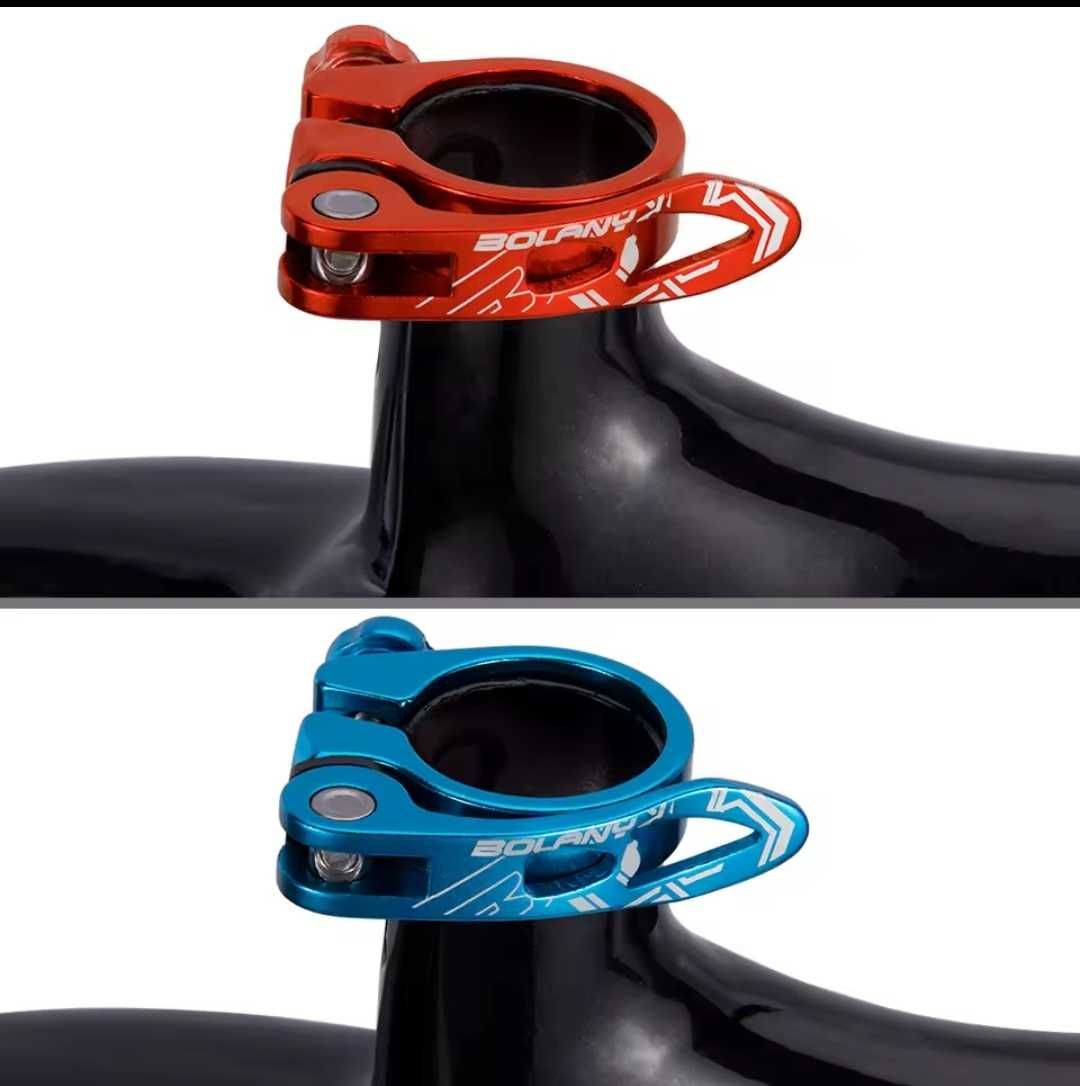 Zacisk sztycy rowerowej BOLANY Quick ultra aluminium 31.8mm czarny