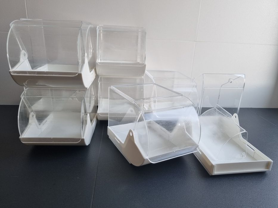 12 x Pojemnik ekspozycyjny z pokrywą 230x145x150 mm, biały | APS, 1188