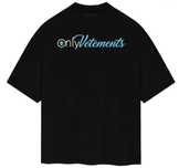 футболки  Vetements Logo унисекс  Ветементс Ветмо черные белые