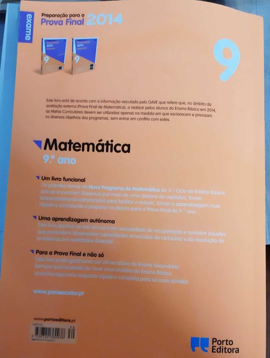 prova final matemática 9 ano