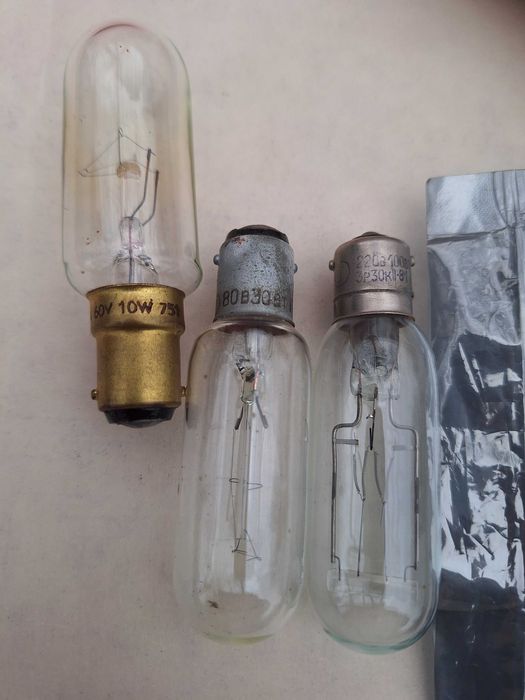 Лампочки накаливания миниатюрные МН, СМН, КМ, ЦВ-3, ЦГ-3, светодиоды