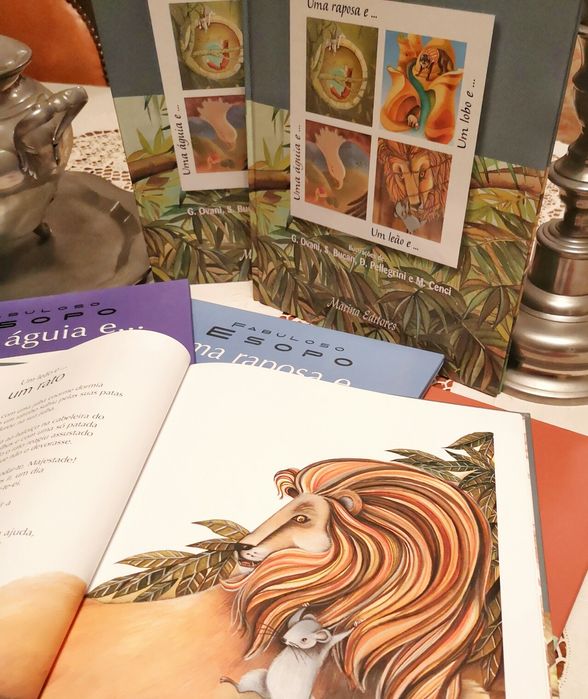 Fabuloso Esopo - livros didático infantil - completo e nova