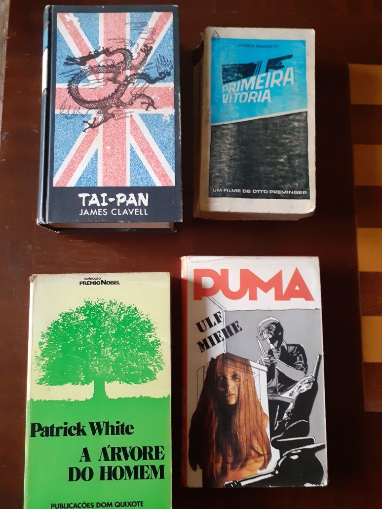 Livros, romances, contos, policiais, desporto, bricolage
