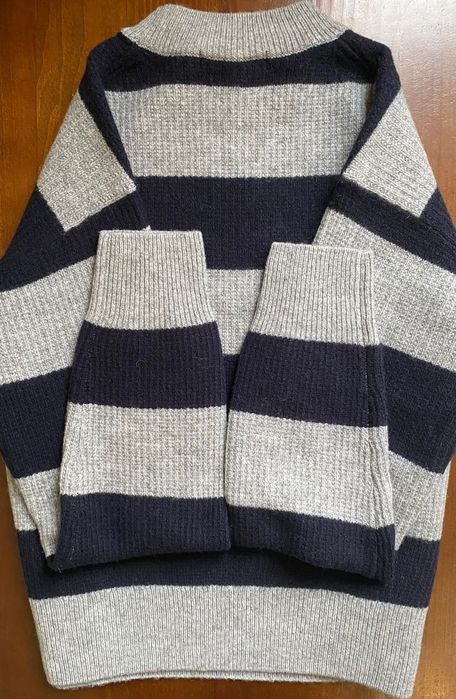 Джемпер Uniqlo Lambswool 100% вовна Crew Neck, розмір XS, сіро-синій