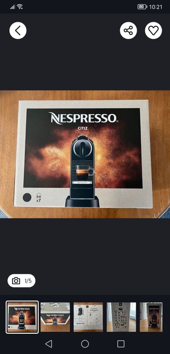 Máquina Café Nexpresso Citiz Como Nova + Capsula Reutilizável em Inox