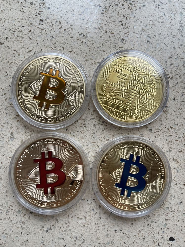 Монетка bitcoin,биткоин