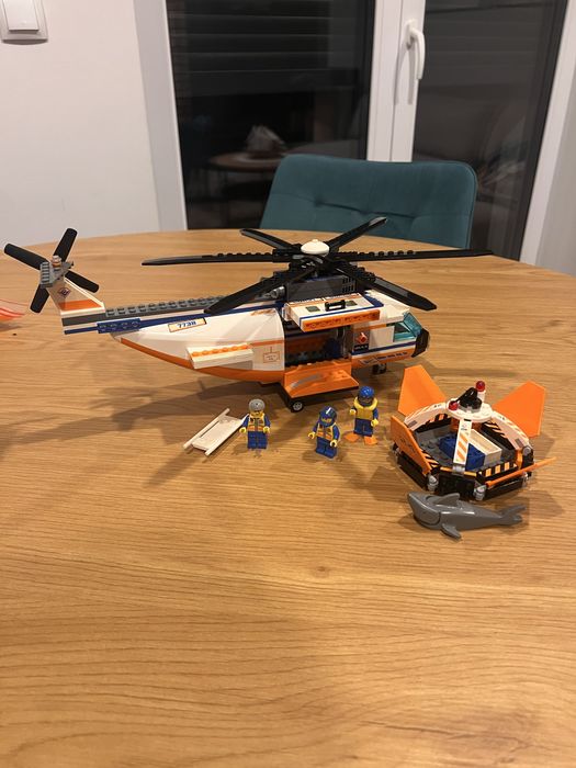 Lego City 7738 Helikopter i tratwa ratunkowa straży przybrzeżnej 2008