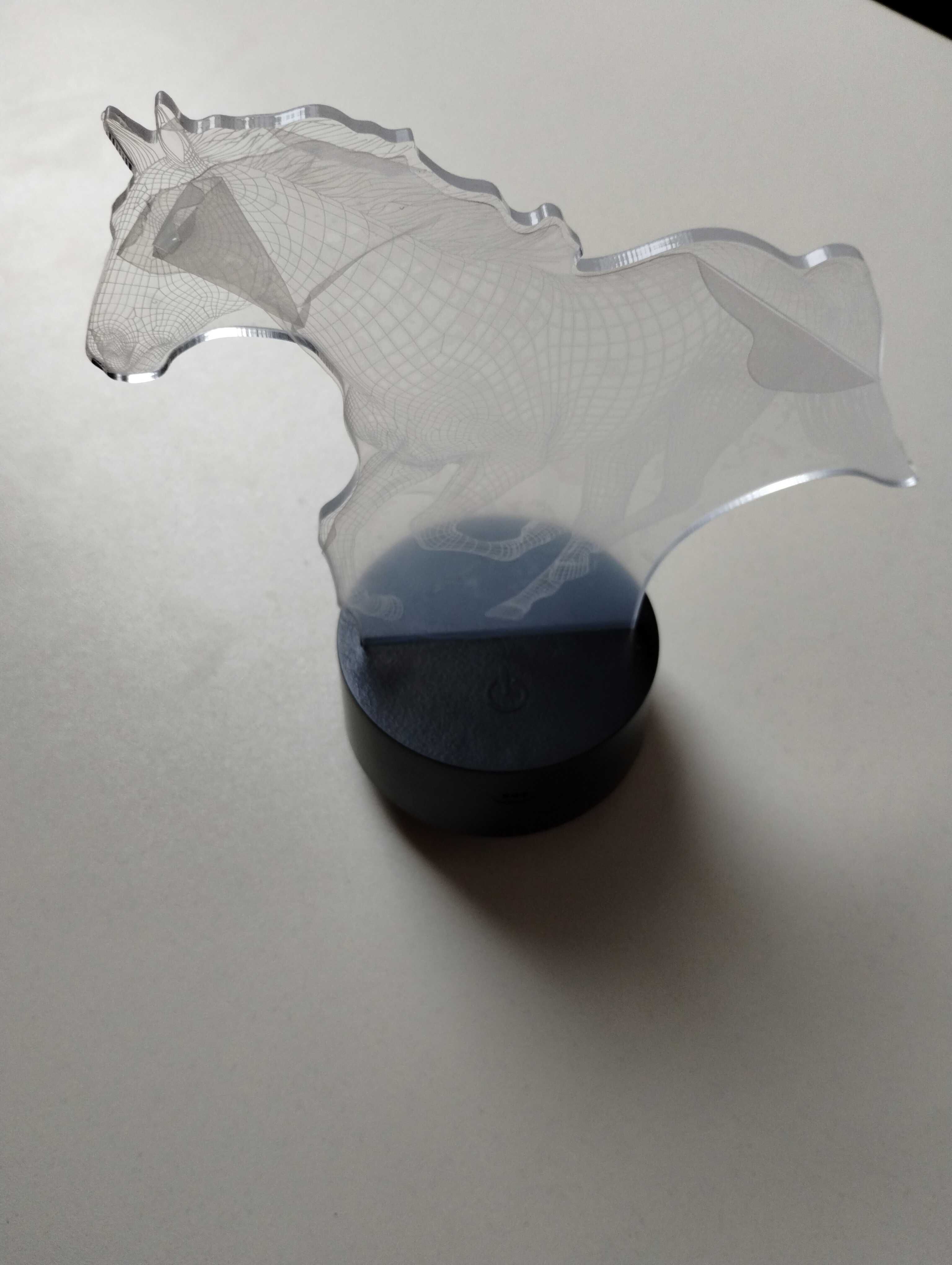Lampka nocna Led 3D ,biegnący koń.