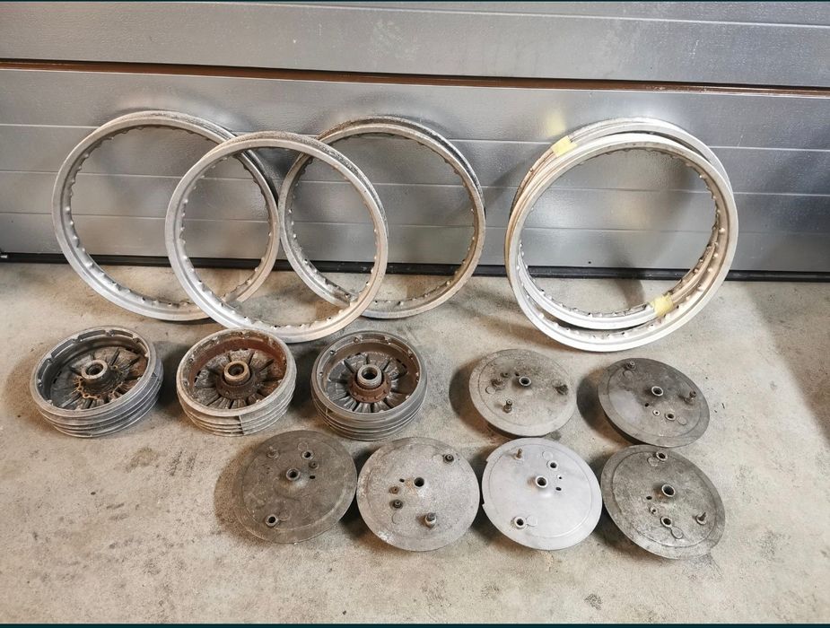 Koła szprychowe, aluminiowe śnieżynki, bęben, tarcza BMW r75 r80 r100