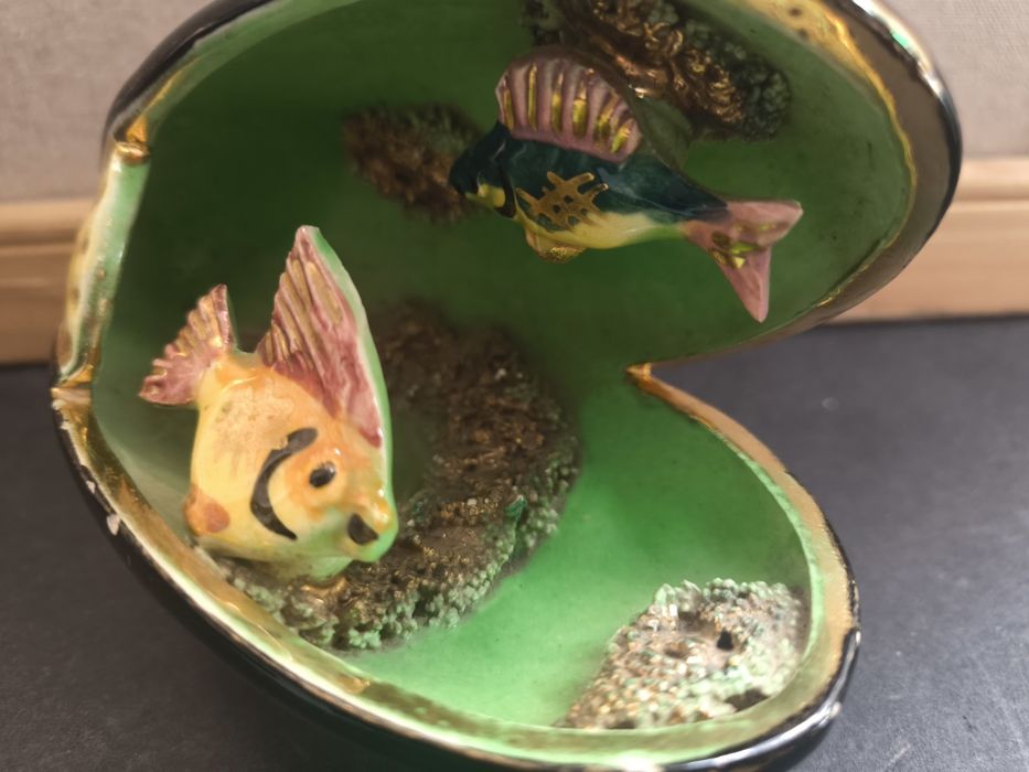 Concha Decorativa com Peixe