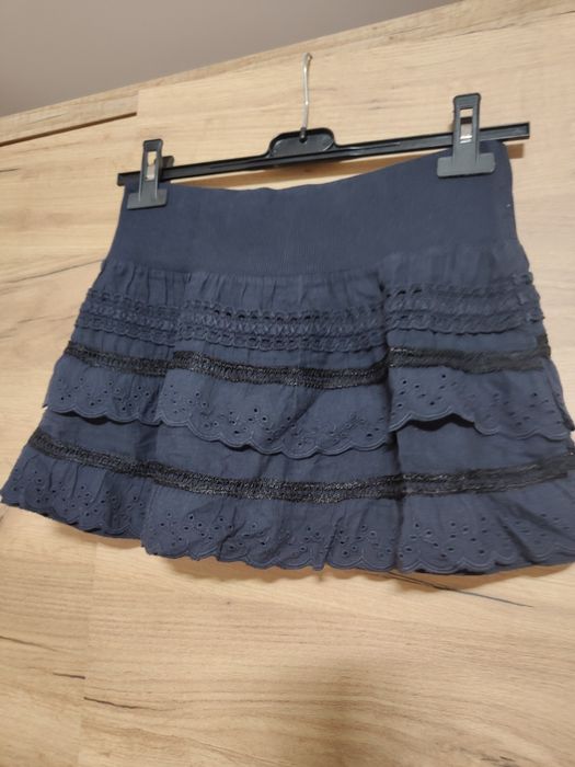 Granatowa mini spódniczka