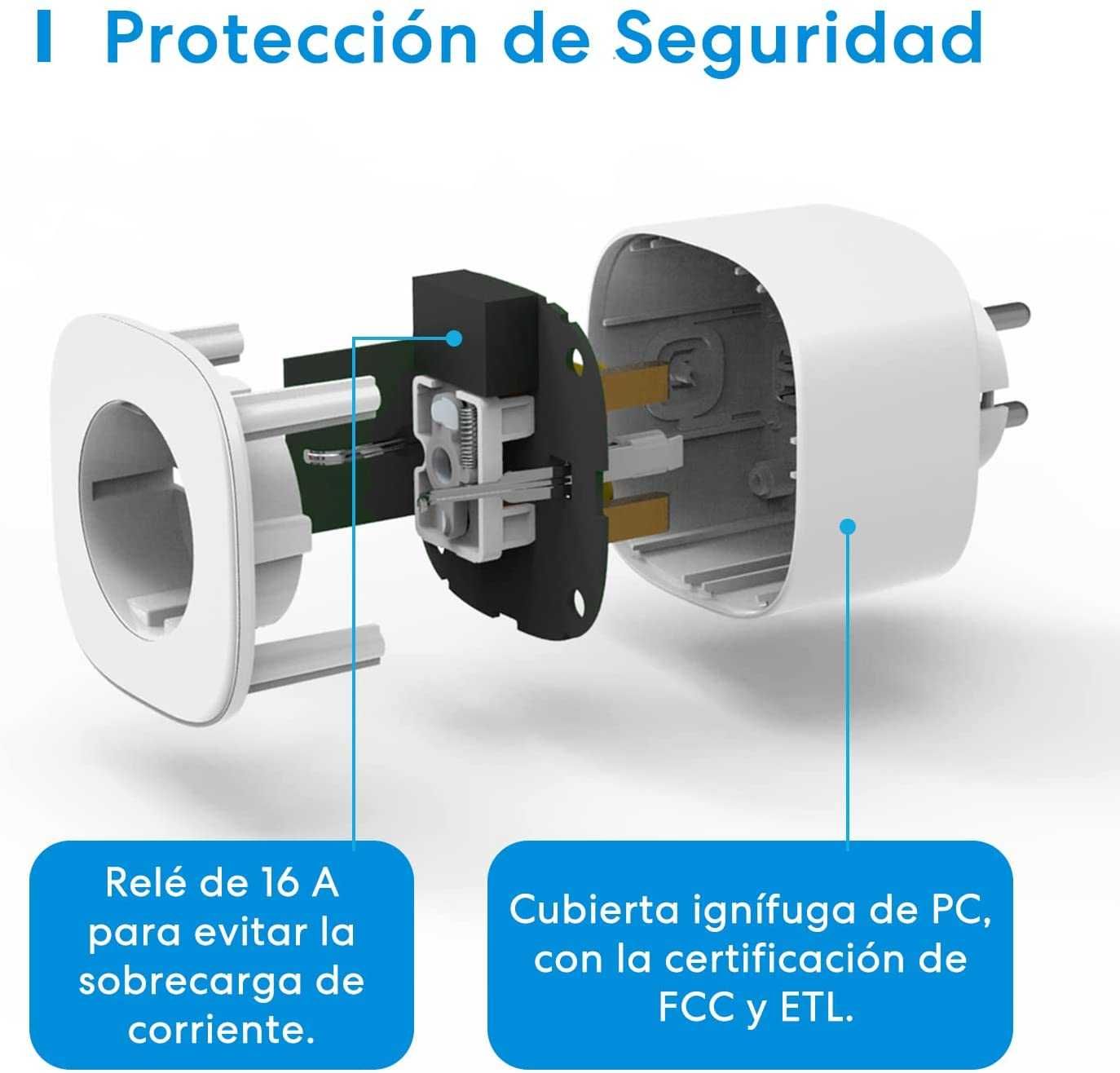 NOVAS! KIT 2 tomadas inteligentes Alexa Home mede consumo 16A 2,4GHz