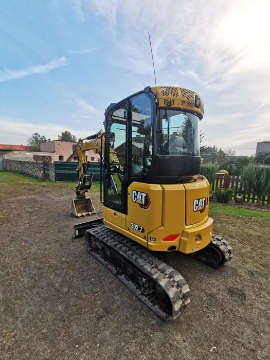 Caterpillar 302.7 CR  z Kciukiem Dociskowym i Klimatyzacją