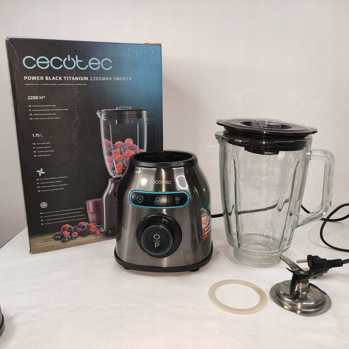 A293 Cecotec Blender stołowy Power Black Titanium 2200MAX Na części