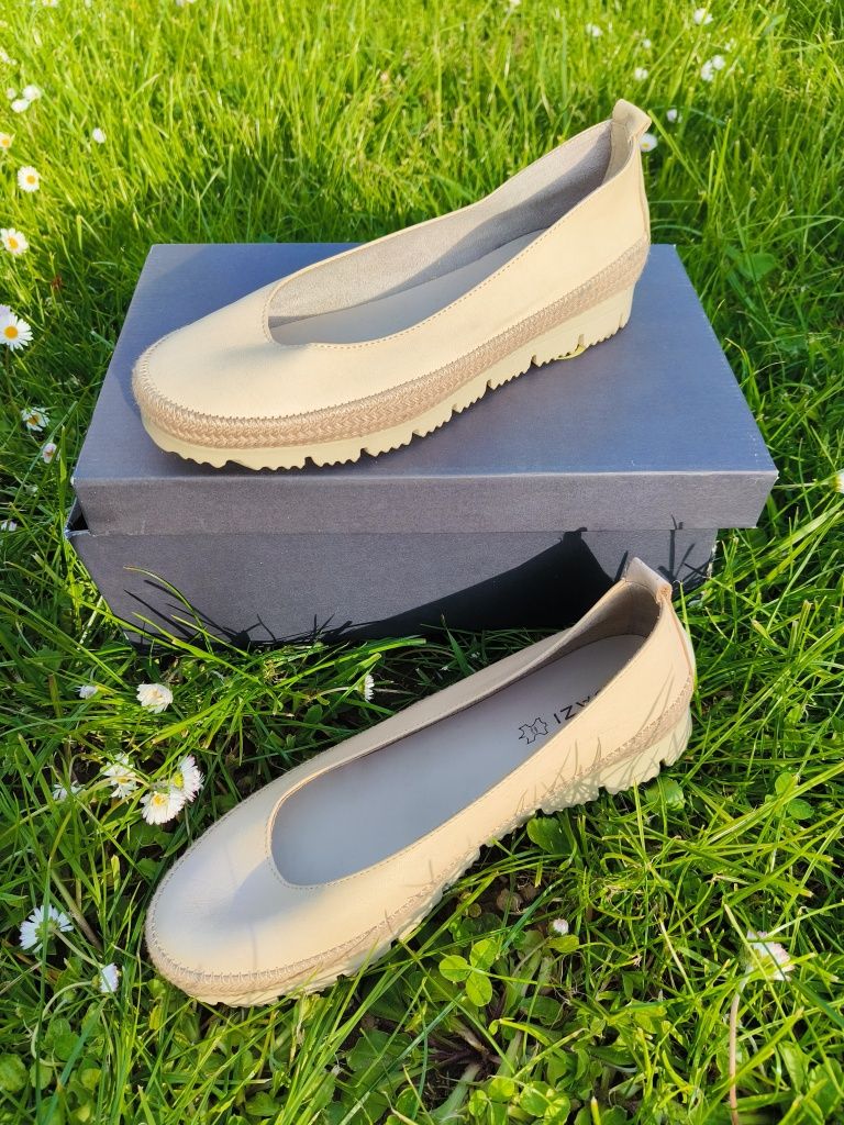 Espadryle rozm 38 skóra