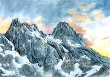 Góry, Picos de Europa - wydruk Giclee A3