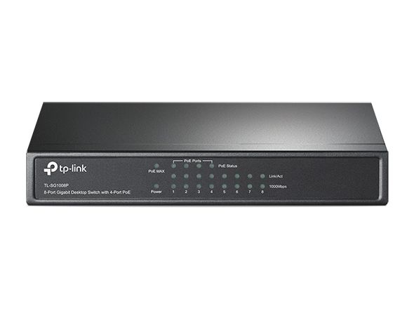 Новый Poe Гигабитный Свитч TL-SG1008P Poe 64 Вт