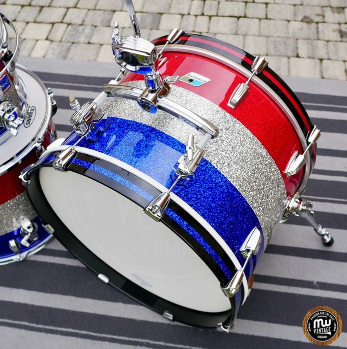 Perkusja Ludwig Super Classic 3-ply 20", 12", 16" Bicentennial  70s ‼️