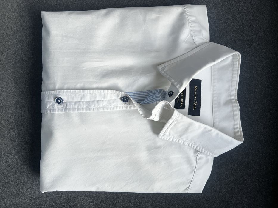Biala koszula Massimo Dutti rozmiar L casual