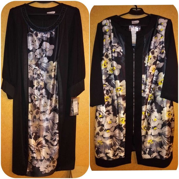 Комплект сукня і кардиган батал (можна окремо)