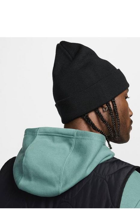 ОРИГІНАЛ шапка шапочка Nike HF6630-10 чорна осінь зима металевий свуж