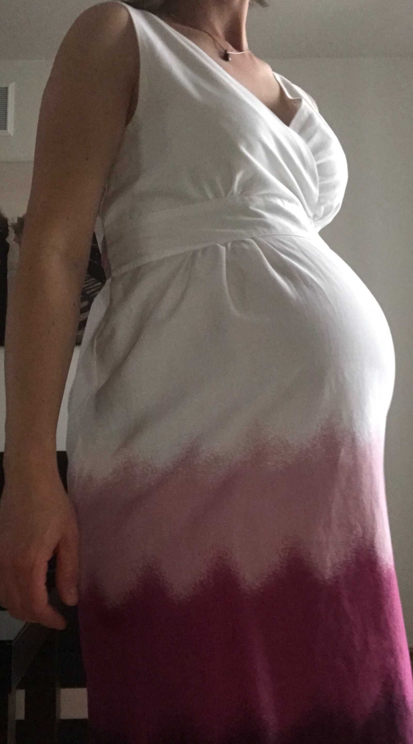 Zwiewna sukienka rozmiar M-L może być ciążowa