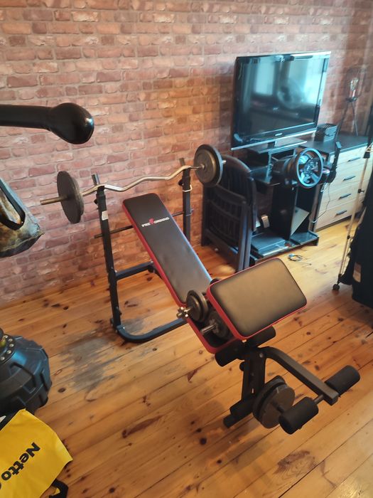Domowa siłownia ławeczka + 50kg