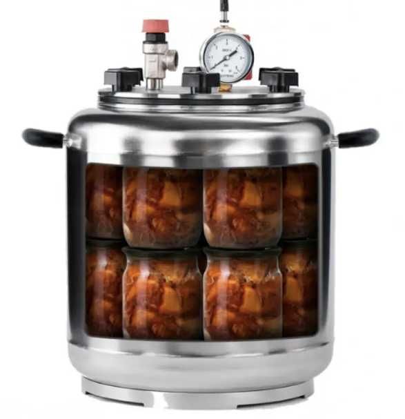 Газовий автоклав з нержавійки на 16 банок! + ГАРАНТІЯ + ПОДАРУНОК!
