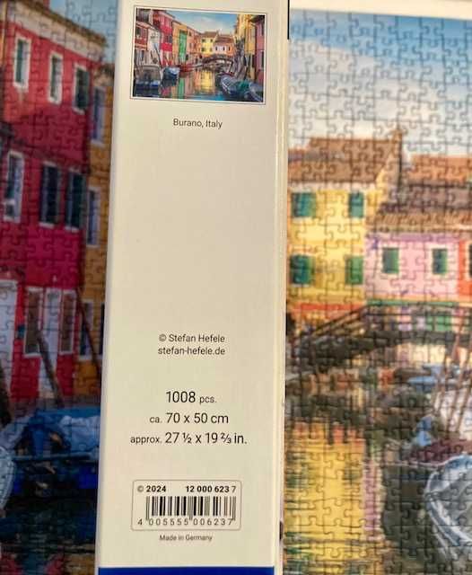 Puzzle Itália: Burano - 1000 Peças - Ravensburger - COMO NOVO